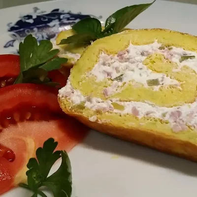 Punjeni rolat od tikvica | Serviranje | Postupak 6 | Slika 1/3