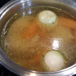 Supa sa griz knedlama | Priprema mesa i povrća | Postupak 1 | Slika 5/7