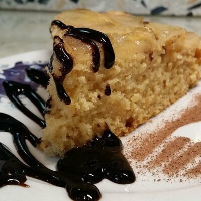 Prevrnuti kolač sa kruškama | Završni deo kolača | Postupak 3 | Slika 2/3