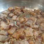 Planinske makarone – Älplermagronen | Priprema korompira i slanine | Postupak 1 | Slika 5/6