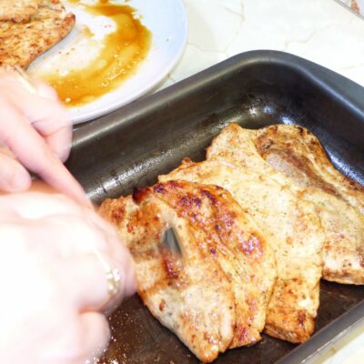 Šnicle u lovačkom sosu | Prženje šnicli | Postupak 3 | Slika 2/2