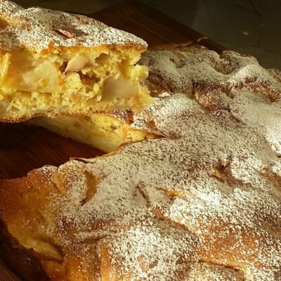 Kolač sa jabukama na tradicionalan način | Raspored fila i pečenje kolača | Postupak 3 | Slika 2/2