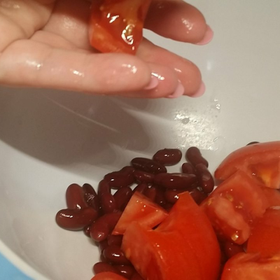 Pileći filet sa salatom | Priprema salate | Postupak 3 | Slika 2/3