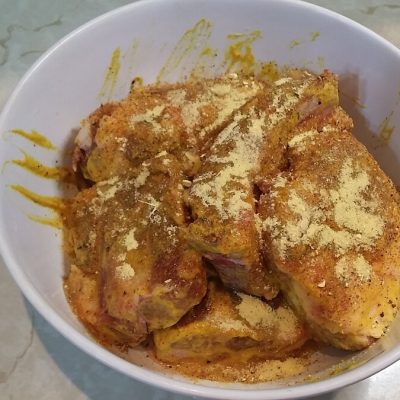 Rebra u marinadi od senfa i meda sa povrćem | Priprema marinade za meso | Postupak 1 | Slika 3/3