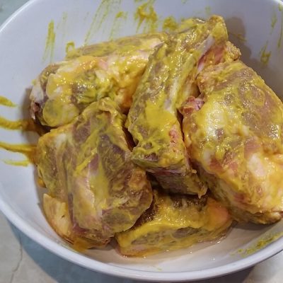 Rebra u marinadi od senfa i meda sa povrćem | Priprema marinade za meso | Postupak 1 | Slika 1/3