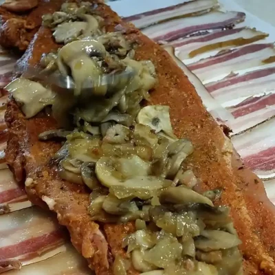 Punjeni svinjski filet za prazničnu trpezu | Punjenje fileta -priprema fila | Postupak 7 | Slika 1/3