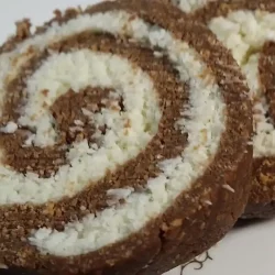 Kokos rolat sa čokoladom 1