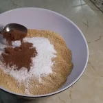 Kokos rolat sa čokoladom | Priprema podloge | Postupak 1 | Slika 2/6