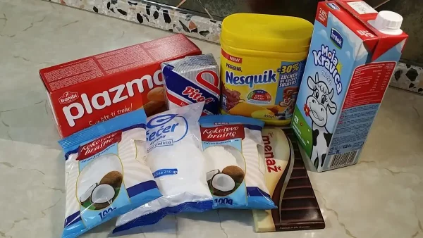 Kokos rolat sa čokoladom 17 | Istaknuta slika 4/4 | Brza, i, jednostavna, poslastica, bez, pečenja