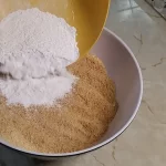 Kokos rolat sa čokoladom | Priprema podloge | Postupak 1 | Slika 1/6