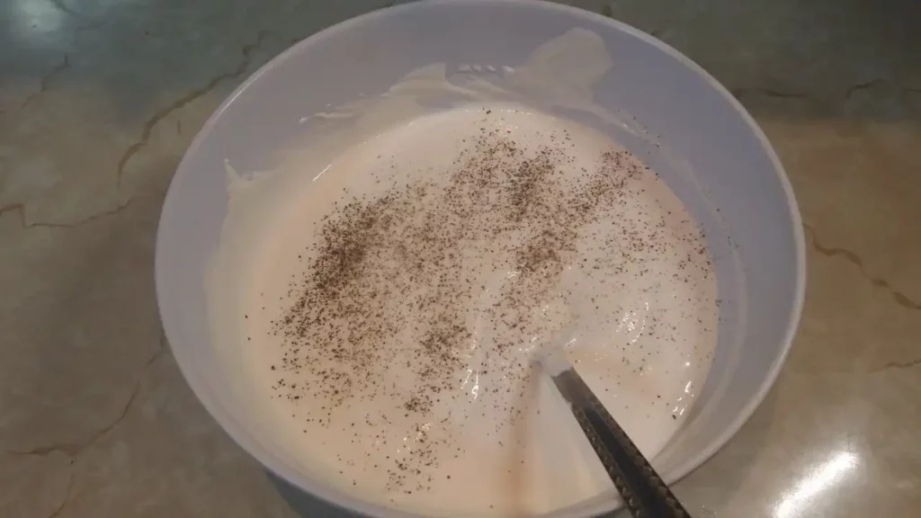 Mimoza salata | Priprema sosa za preliv | Postupak 2 | Slika 1/1