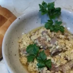 Pileća džigerica sa lukom i jajima | Serviranje džigerice | Postupak 5 | Slika 2/4