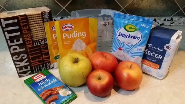 Kolač sa jabukama i pudingom 30 | Istaknuta slika 4/4 | Ukusna, simfonija, jabuka, i, pudinga, umetnost, ukusa