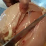 Pileće šnicle sa 4 vrste sira | Priprema mesa | Postupak 1 | Slika 3/12