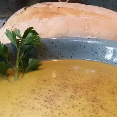 Krem čorba od praziluka | Serviranje čorbe | Postupak 6 | Slika 3/3