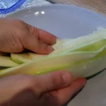 Pohovane bele tikvice | Priprema tikvice | Postupak 1 | Slika 4/5