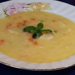 Bela čorba sa piletinom i povrćem 7