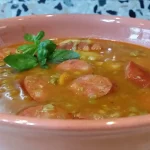 Grašak sa kobasicama 2 | Istaknuta slika 1/4 | Gusto, varivo, kao, hranljiv, obrok