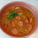 Grašak sa kobasicama 5 | Istaknuta slika 2/4 | Gusto, varivo, kao, hranljiv, obrok
