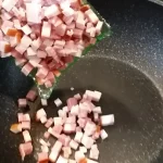 Špageti a la karbonara | Dinstanje namirnica | Postupak 3 | Slika 1/6
