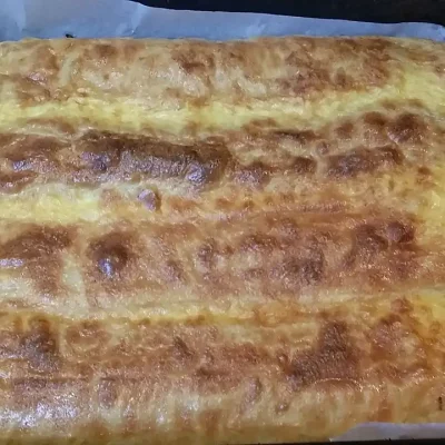 Rolovana seljačka pita sa piletinom | Pečenje rolata | Postupak 4 | Slika 1/3