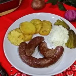 Domaće kobasice sa pekarskim krompirom | Serviranje | Postupak 4 | Slika 3/4