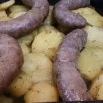 Domaće kobasice sa pekarskim krompirom | Pečenje  | Postupak 3 | Slika 4/6