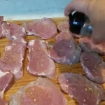 Svinjski medaljoni u sosu od pečuraka | Priprema filea | Postupak 1 | Slika 3/6