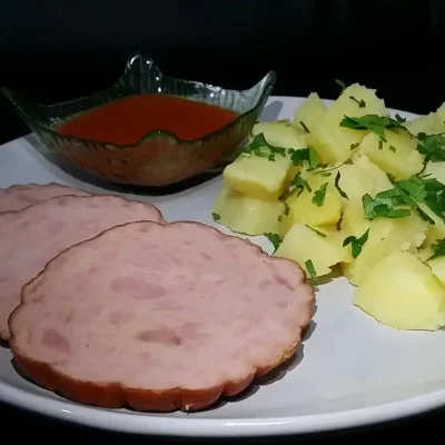 Barena dimljena šunka u mrežici | Serviranje | Postupak 4 | Slika 3/3