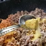 Musaka sa mlevenim mesom i krompirom | Priprema mesa | Postupak 1 | Slika 8/10