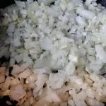 Musaka sa mlevenim mesom i krompirom | Priprema mesa | Postupak 1 | Slika 4/10