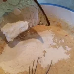 Kolač sa jabukama i džemom od smokve | Priprema smese za kolač | Postupak 2 | Slika 12/15