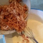 Kolač sa jabukama i džemom od smokve | Priprema smese za kolač | Postupak 2 | Slika 10/15