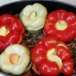 Posne punjene paprike sa pečurkama | Punjenje paprika | Postupak 5 | Slika 8/8