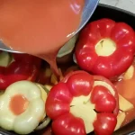 Posne punjene paprike sa pečurkama | Priprema preliva | Postupak 6 | Slika 6/6