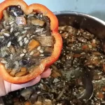 Posne punjene paprike sa pečurkama | Punjenje paprika | Postupak 5 | Slika 2/8