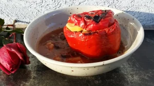 Posne punjene paprike sa pečurkama 3