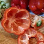 Posne punjene paprike sa pečurkama | Priprema paprika i krompira | Postupak 4 | Slika 4/8