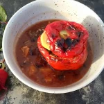 Posne punjene paprike sa pečurkama 5 | Istaknuta slika 1/4 | 7, neodoljivih, –, paprika, pečurka, pirinač, krompir, i, šargarepa, u, balansu, paradajz, sosa, i, luka