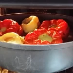 Posne punjene paprike sa pečurkama | Pečenje paprika | Postupak 7 | Slika 5/6