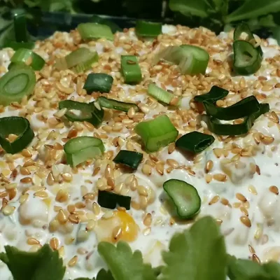 Kukuruz salata sa susamom | Serviranje | Postupak 4 | Slika 2/2