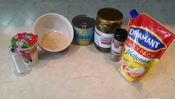 Kukuruz salata sa susamom 1 | Istaknuta slika 4/4 | Salata, prilog, ili, kao, lagani, samostalni, obrok, odaberite, sami