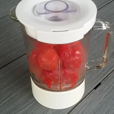 Domaći kuvani paradajz | Blendiranje paradajza | Postupak 3 | Slika 1/3