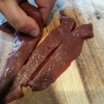 Svinjska džigerica u sosu | Prženje džigerice | Postupak 1 | Slika 1/6