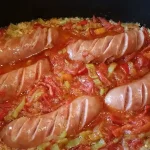 Kobasica sa pirinčom i povrćem iz rerne | Priprema kobasica i pečenje | Postupak 4 | Slika 3/4