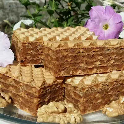 Oblatne sa čokoladom i keksom | Serviranje | Postupak 5 | Slika 1/3