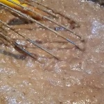 Oblatne sa čokoladom i keksom | Dodavanje suvih sastojaka | Postupak 3 | Slika 3/4