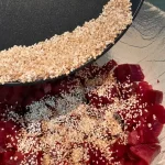 Salata od cvekle sa susamom | Priprema susama | Postupak 3 | Slika 5/7