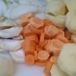 Svinjska rebra u BBQ sosu i povrćem iz rerne | Priprema povrća | Postupak 3 | Slika 5/5