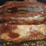 Svinjska rebra u BBQ sosu i povrćem iz rerne | Priprema rebra | Postupak 1 | Slika 12/15